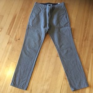 Banana Republic slim fit Aden Pant grey pin stripe